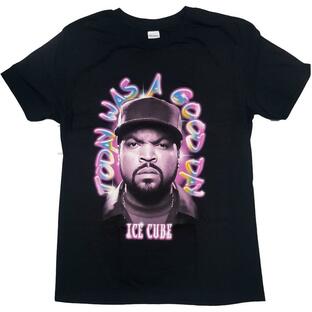 (アイス・キューブ) Ice Cube オフィシャル商品 ユニセックス Airbrush Photograph Tシャツ コットン 半袖 トップス RO743の画像