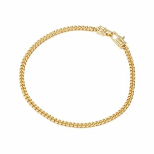 [トムウッド] スターリングシルバー925 1ミクロンの18Kゴールドプレーティング Curb Bracelet M Gold ブレスレット100258 GOLD 7 [並行輸入品]の画像