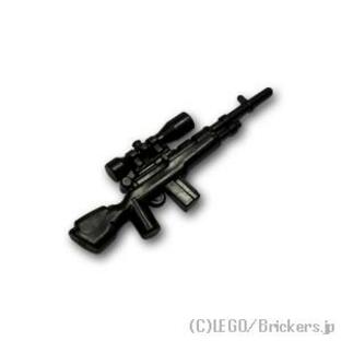 レゴ カスタムパーツ アサルトライフル M14A：ブラック | lego 互換 ミニフィギュア 人形 ミリタリー 武器 銃 ライフルの画像