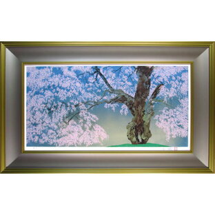 中島千波 シルクスクリーン 2002年 常照皇寺の九重桜2の画像