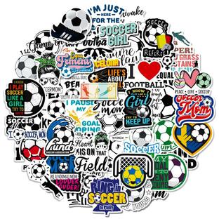 サッカーチーム ワールドカップ スポーツクラブ フットボール ロゴ一覧 エンブレム シール ステッカー50枚の画像