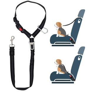 WeBirth 犬 シートべルト 小型犬 飛び出し防止 運転妨害防止 犬とドライブ 取り付け簡単 3つの取付方法 ヘッドレスト シートベルトの画像