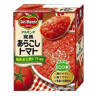 キッコーマン食品 デルモンテ 完熟あらごしトマト 紙パック トマト缶 缶詰 388g×12個の画像