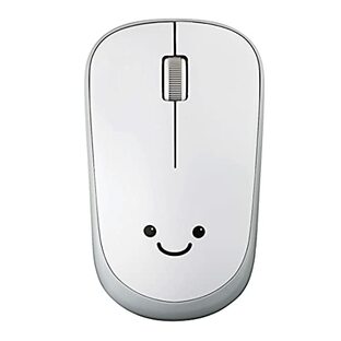 エレコム マウス ワイヤレス (レシーバー付属) Mサイズ 3ボタン IRセンサー 省電力 ホワイト M-IR07DRWHの画像
