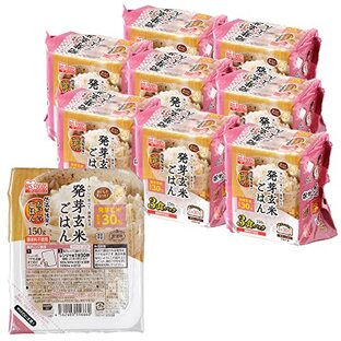アイリスオーヤマ パック ご飯 低温製法米 発芽玄米ごはん 非常食 レトルト 150g ×24個の画像