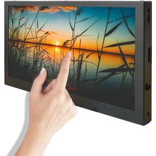 LESOWN 7inch Touch IPS Portable Monitor with Dual Speakers Audio Jack 1024x600 Capacitive Touchscreen Metal Case HDMI USB Computer Display for Wの画像