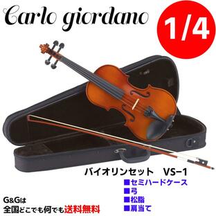 カルロジョルダーノ バイオリンセット ブラック VS-1の画像