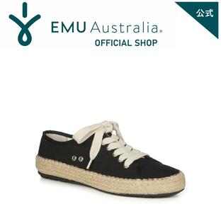 EMU Australia 公式 エミュ Agonis Organic スニーカー エスパドリーユ レディース メンズ 黒 白 春夏 正規 通販の画像