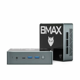 BMAX ミニPC 16GB DDR4 512GB SSD Intel N100 Linux(Ubuntu win 11 mini PC 最大3.4GHz 4コア4スレッド 静音性 省電力 豊富なポート 4K 60Hz 3画面同時出力 Type-C (の画像