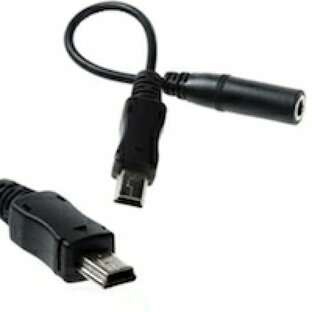 DCMR パソコン アクセサリー 3.5mm イヤホン ジャック 変換 Mini USB 特殊 ケーブル モトローラ mini5p v3 GoPro用の画像