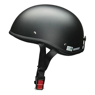 リード工業(LEAD) バイクヘルメット ハーフ DALE デイル マットブラック フリーサイズ (57-60cm未満) 125cc以下用の画像