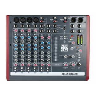 ALLEN&HEATH アレンアンドヒース ZED-10 ◆ 10chアナログミキサー (マイク入力4ch)【8月7日時点、在庫あり 】 ［ ZED Series ］の画像