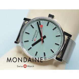 モンディーン MONDAINE 腕時計 エヴォ2 スイス鉄道時計 35mm ターコイズレイク メッシュブレスレット サファイアガラス MSE.35140.SM 正規品 送料無料の画像
