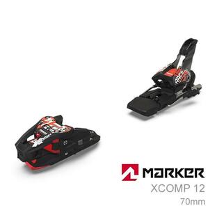 マーカー ビンディング XCOMP 12 ブラック×レッド 70mmブレーキ MARKER 6820U1MS (23-24 2024) レーシング オールラウンドの画像