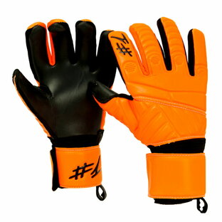 ハッシュタグワン #1 FEARESS フェアレス 大人用 サッカー キーパーグローブ GKグローブ HashTagOne FOB-ORANGE/BLACKの画像