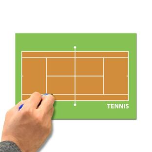 作戦マグネットシート テニス 200×280mm 作戦盤 コーチングボード タクティクスボード タクティックボードの画像