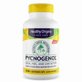 ピクノジェノール 100 mg 120粒 ベジカプセルヘルシーオリジンズ【Healthy Origins】Pycnogenol 100 mg 120の画像