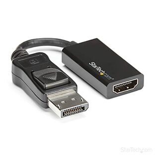 StarTech.com DisplayPort - HDMI変換アダプタ/4K60Hz対応/DP 1.4 - HDMI 2.0 アクティブコンバータ/抜け防止対応ディスプレイポートコネクタ DP2HD4K60Sの画像