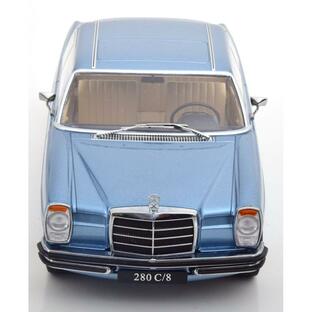 KK scale 1/18 Mercedes Benz 280C/8 W114 Coupe 1969 ライトブルー ダイキャスト製 メルセデス ベンツの画像