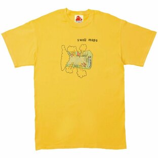 SWELL MAPS スウェル マップス 音楽Tシャツ ロックTシャツ バンドTシャツ イエローの画像