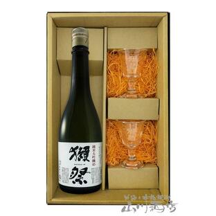 お中元 2024 ギフト 日本酒 箱入り 獺祭 ( だっさい ) 純米大吟醸45 720ml + 獺祭 貴人（ あてびと ） グラス 2個セット / 山口県 旭酒造株式会社の画像