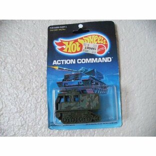Hot Wheels ホットウィール Assault Crawler 1987 Action Command Olive Camouflageミニカー モデルカーの画像