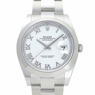 ロレックス ROLEX デイトジャスト 41 126300 ホワイトローマ文字盤 新品 腕時計 メンズの画像