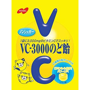 ノーベル製菓 VC-3000のど飴 レモン 90g×6袋 (ケース販売)の画像