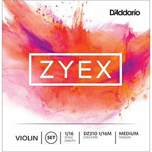 D'Addario ダダリオ バイオリン弦 Zyex セット DZ310 1/16M Medium Tension 【国内正規品】の画像