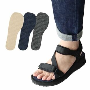 [ナイガイ] はかないくつした サンダル対応 ワイド幅 幅広 タイプ 抗菌防臭 ソックス 靴下 女性 婦人 はかない靴下 履かない靴下 履かないくつしたSUASiC（スアシック） 06405004 (97.ブラック)の画像