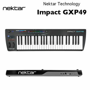 IMPACT GXP49 | Nektar Technology | ネクター・テクノロジー インパクトGXP49｜49鍵MIDIコントローラーキーボード セミウェイテッドキーボードを搭載 国内正規品 送料無料の画像