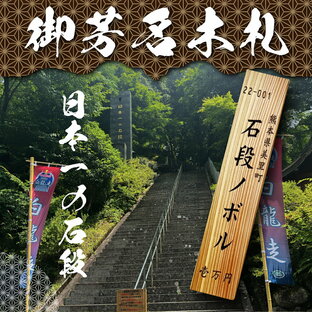 【ふるさと納税】日本一の石段 御芳名 木札 10万円 文化遺産 釈迦院御坂遊歩道 3333段 熊本 美里町 日本一の画像