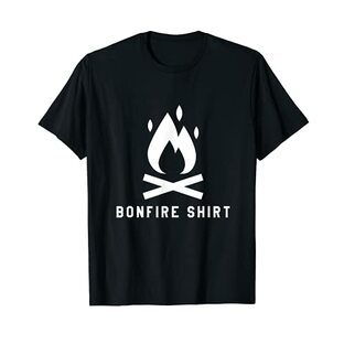 Bonfire シャツ クールキャンパープリント グラフィック Tシャツの画像