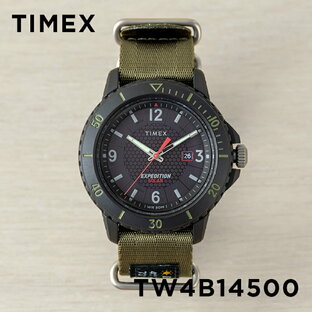 TIMEX EXPEDITION タイメックス エクスペディション ガラティン ソーラー 44MM TW4B14500 腕時計 時計 ブランド メンズ ミリタリー ダイバー風 アナログ ブラック 黒 カーキ ナイロンベルト ギフト プレゼントの画像