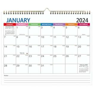 NUOBESTY 卓上カレンダー 2024-2025 18か月 壁掛けカレンダー 2024年1月~2025年6月 ホームオフィス用【並行輸入】の画像