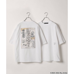 【Ryu Ambe】コラボフハクバックプリント/ビッグシルエットTシャツの画像