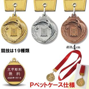 LF-40B メダル Ｐペットケース 金属メダル ●直径40ｍｍ  サッカー 野球 マラソン 金 銀 銅 トロフィー 卒団 卒業 記念品 ゴルフ 記念品の画像
