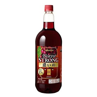【こだわりブレンド製法】ビストロ ストロング ペットボトル 濃いめ赤 [赤ワイン フルボディ 日本 1500ml]の画像
