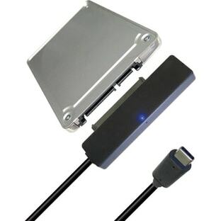 タイムリー HDD/SSD→USB簡単接続セット SATA接続機器をUSB3.1(GEN2)接続に変換するアダプタ 2.5インチ対応 Type-C接続タイプ 1個の画像