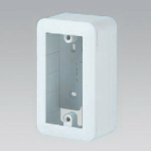 パナソニック 露出増設ボックス スイッチ用 1連用 ラウンド ホワイト WVC7101Wの画像