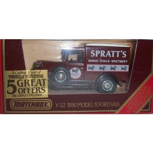 マッチボックス Models of Yesteryear Y-22 1930 Model A Ford フォード Van Spratt's 1:40 スケール Dieの画像