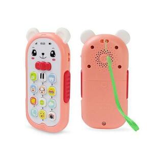 知育玩具 電話 ピンク おもちゃ 音楽 子供 幼児 早期教育 赤ちゃん 携帯電話 ギフト プレゼント スマホ キッズ ベビー ((Sの画像