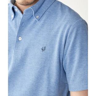 ポロシャツ メンズ *SHIPS: 吸水速乾・UVケア Drymix（R) ワンポイント ロゴ ボタンダウン ポロシャツの画像