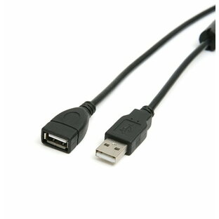 USB2.0 延長ケーブル 5m USBオス-メス ブラック USBケーブル[ゆうパケット発送、送料無料、代引不可]の画像