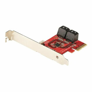 StarTech 4P6G-PCIE-SATA-CARD [SATA 4ポート増設 PCI Expressインターフェースカード (6Gbps/ロープロファイル & フルサイズPCI対応/SATAスタックコネクタ/RAIDなし ASM1164チップ搭載)]の画像