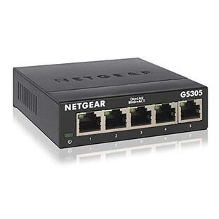 ネットギア NETGEAR スイッチングハブ 5ポート ギガビット 金属筐体 静音ファンレス 設定不要 GS305の画像