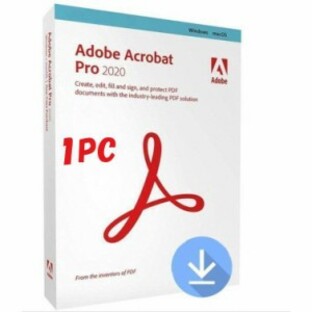 Adobe Acrobat Pro 2020 1PC 日本語 永続版 ライセンスダウンロード版 Windows/Mac対応/最新PDF製品版/ダウンロードとインストール/の画像