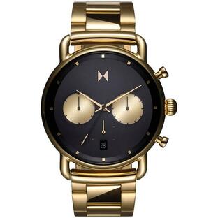 エムブイエムティー メンズ 腕時計 アクセサリー Men's Blacktop Gold-Tone Stainless Steel Bracelet Watch 42mmの画像