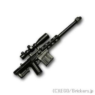 レゴ カスタムパーツ スナイパーライフル M82A：ブラック | lego 互換 ミニフィギュア 人形 ミリタリー 武器 銃の画像