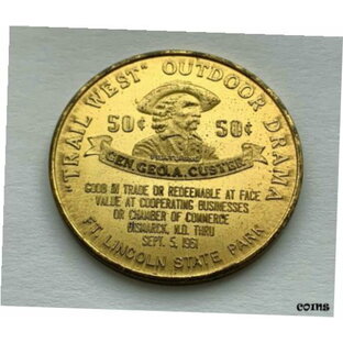 【極美品/品質保証書付】 アンティークコイン コイン 金貨 銀貨 [送料無料] 1861-1961 DAKOTA TERRITORY CENTENNIAL BISMARCK NORTH DAKOTA 50 CENTS MEDALの画像